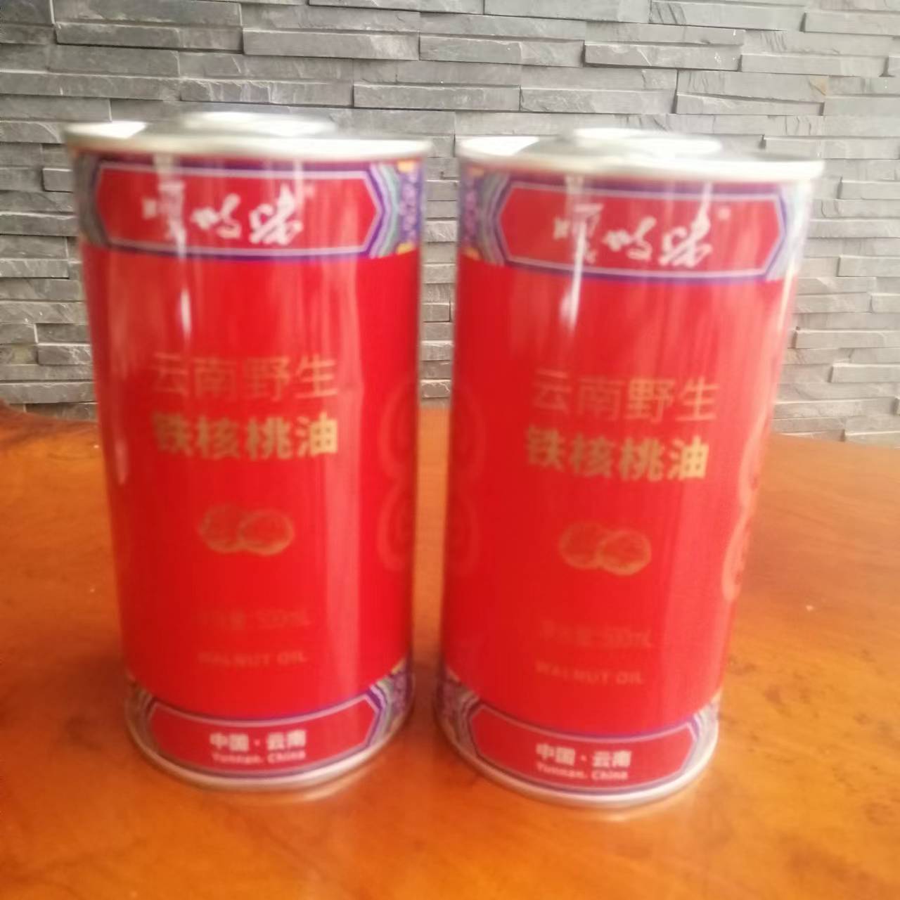 500ML云南鳳慶核桃油鐵罐 云南哪里做核桃油包裝好？
